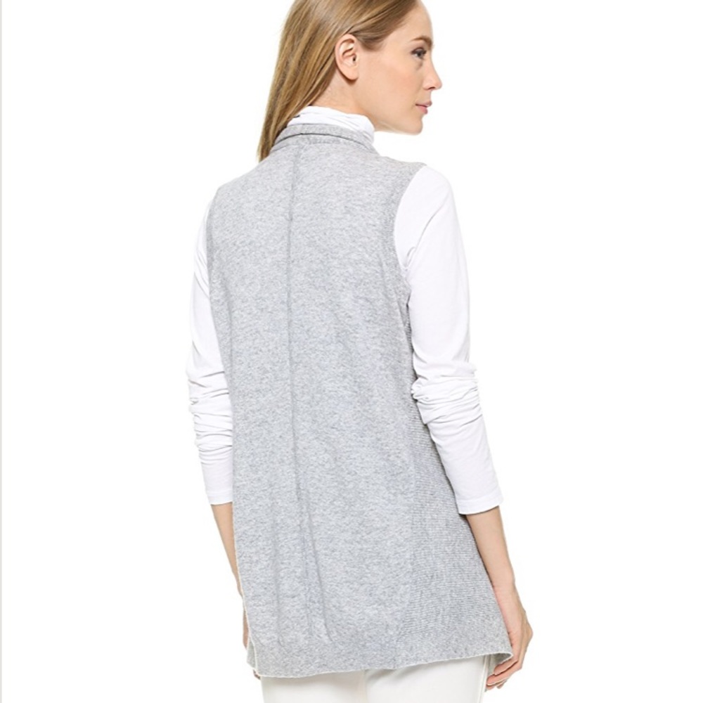 NWT Vince Cashmere Sweater Vest Draped Cardigan XS - Picture 3 of 8